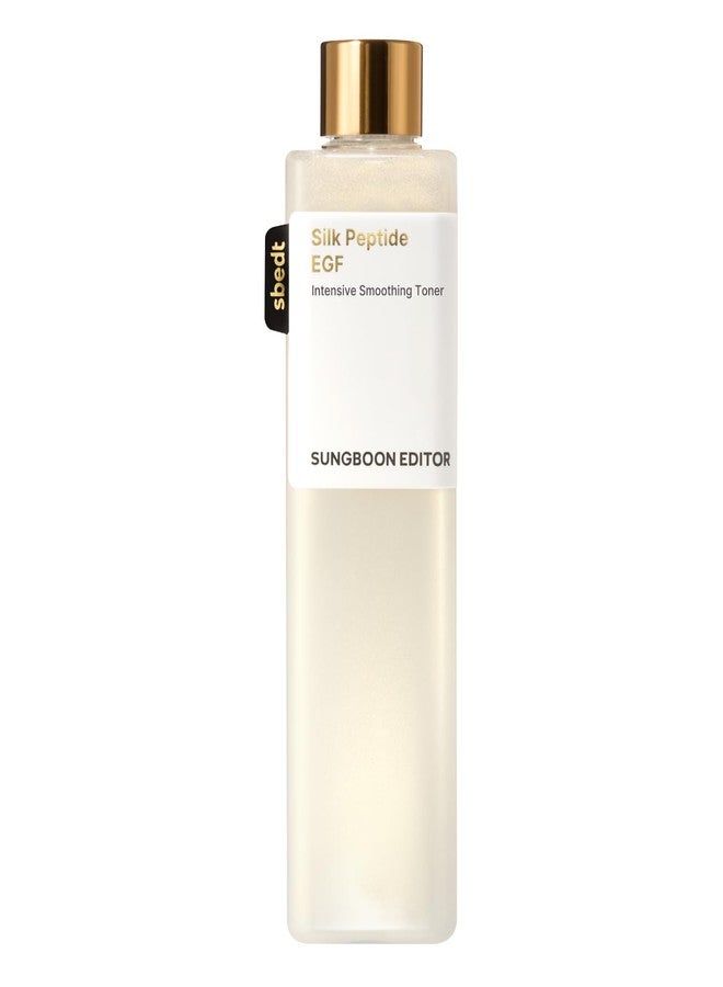 SUNGBOON EDITOR Silk Peptide EGF Facial Toner for Sensitive Skin | Moisture & Smoothing Formula for Dull Skin & Fine Lines | 30X Peptides for Firm-Looking & Radiance | Korean Skincare 10.14 fl oz